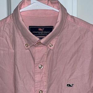 Pink Blue whale Vineyard Vines Whale Youth Kids cotton LS shirt L boys